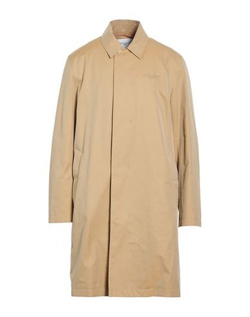 Maison Kitsuné Man Overcoat & Trench Coat Beige Size M Cotton
