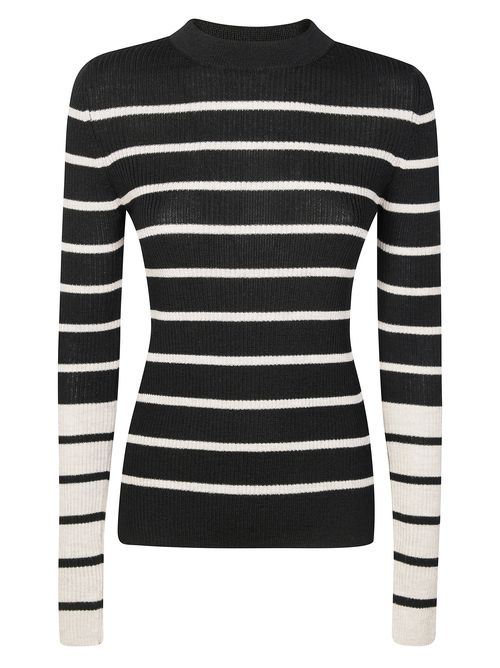 Oversized Sweater with Elegant Bacchetta Design - FW25