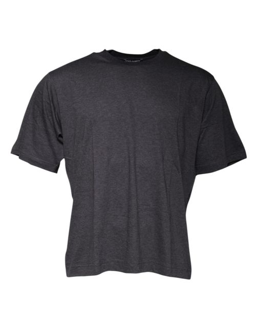 Cotton Crew Neck T-Shirt — Gray