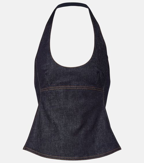 Lavoir de-Nîmes denim halterneck top