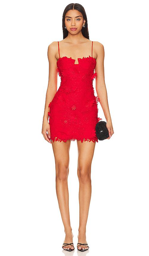 Bardot Brias Mini Dress in Red. - 8 also