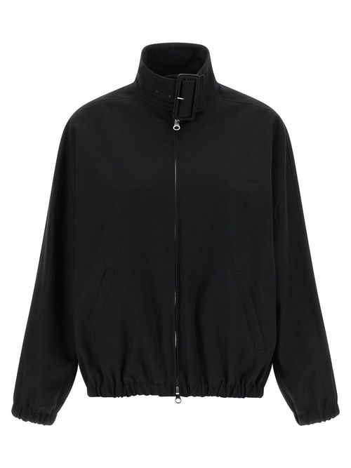 'Buckle Zipped Bomber' Jacket