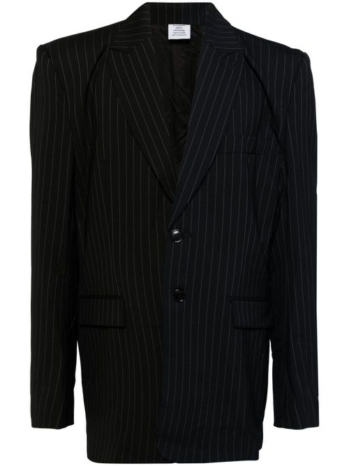 Striped blazer - Blue