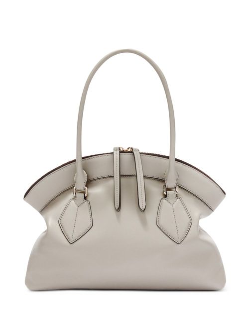 Leather tote bag - Neutrals