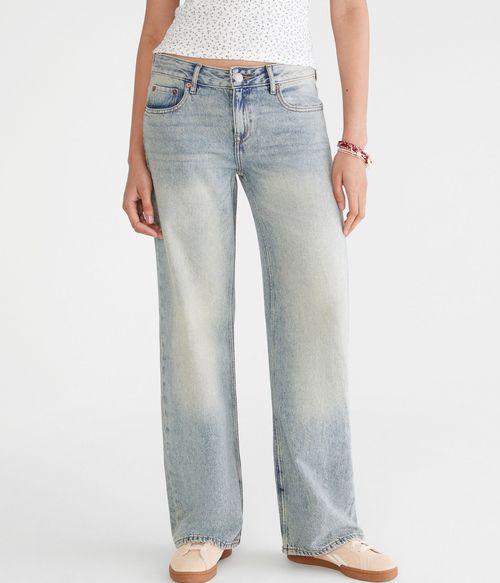 Low-Rise Baggy Wide Leg Jean
