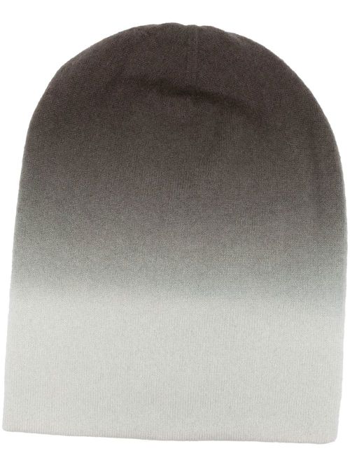 Dip dye cashmere beanie - Green