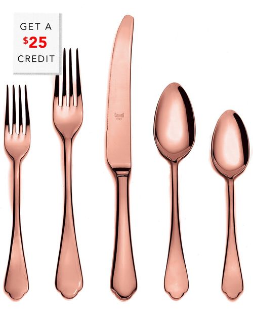 Dolce Vita Mirror Bronze 5Pc Place Setting With $25 Credit