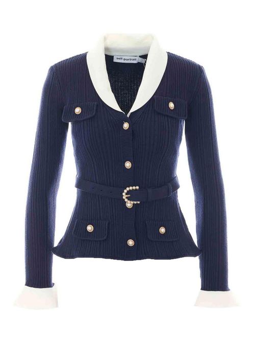 Ribbed knit cardigan