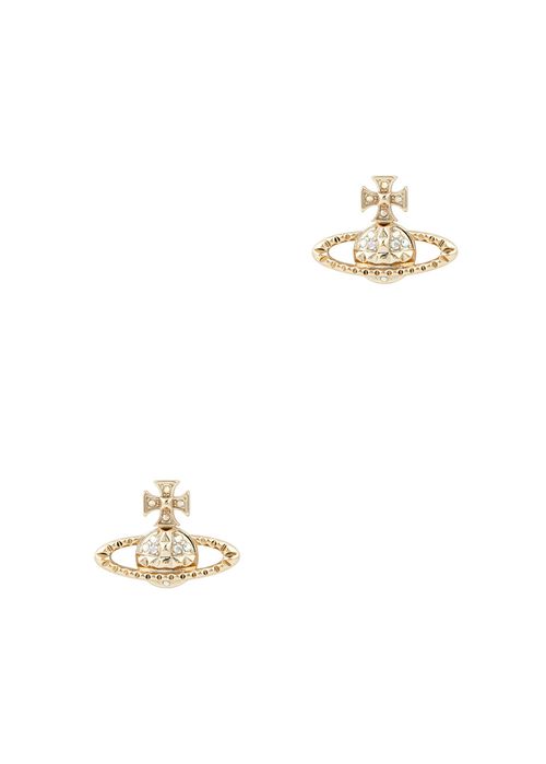 Mayfair Bas Relief Orb Stud Earrings, Earrings, Gold - One Size