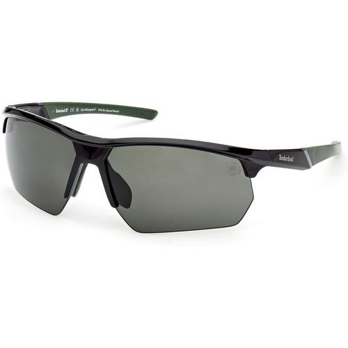 Timberland Hombre Timberland TB00056 01R Gafas de sol Inyectado Negro Verde Cuadrada Polarizado