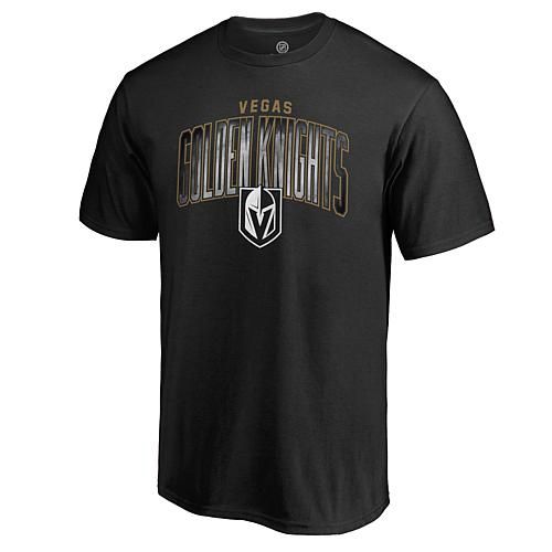 Men's Fanatics Black Vegas Golden Knights Arch Smoke T-Shirt - Size Large