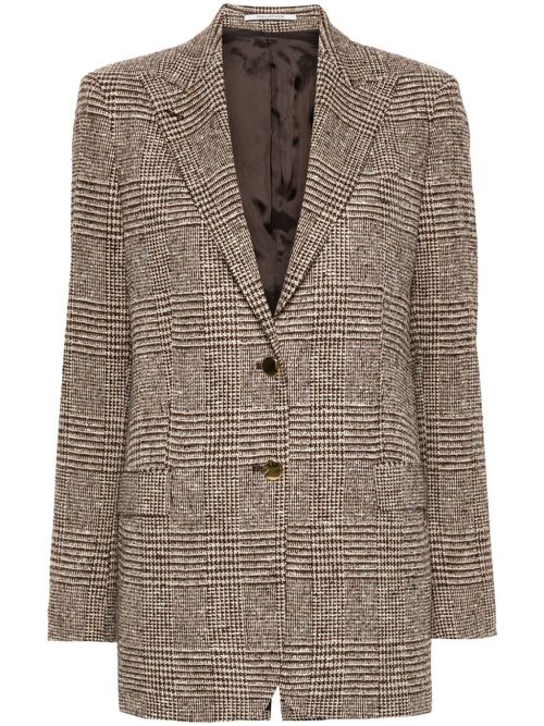 Tweed blazer - Brown