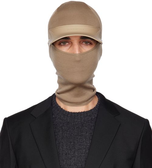 Beige Wool Balaclava