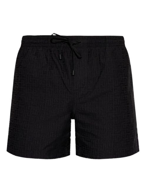 Labyrinth Swim Shorts — Black
