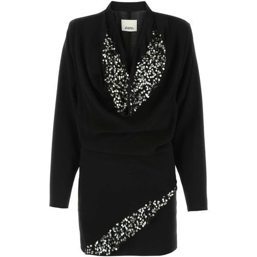 Isabel Marant Black Crepe Lazeli Mini Dre