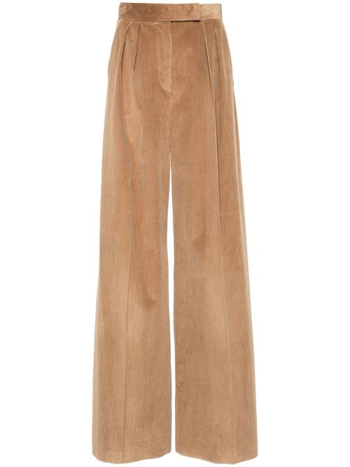 Corduroy Palazzo Pants - Women's - Cotton