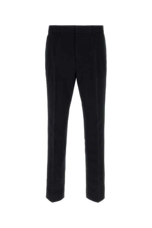 Cotton Drill Chino Pant — Black