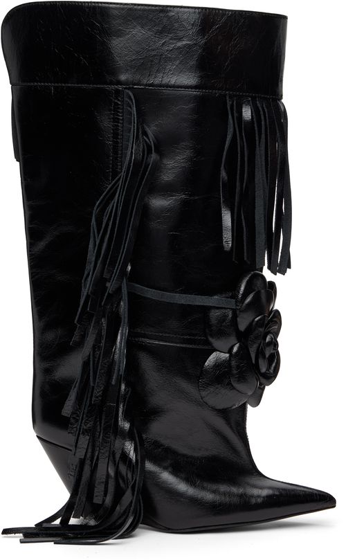 Black Rose Tall Boots