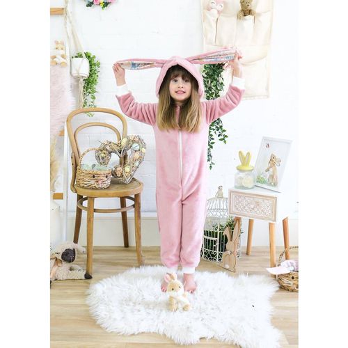 Onesie Easter Bunny Onesie In Pink Super Soft Fleece