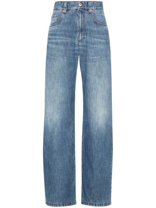 Cotton boyfriend jeans - Blue