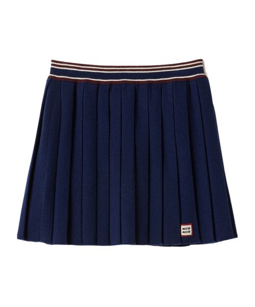 Wool and cashmere skirt
