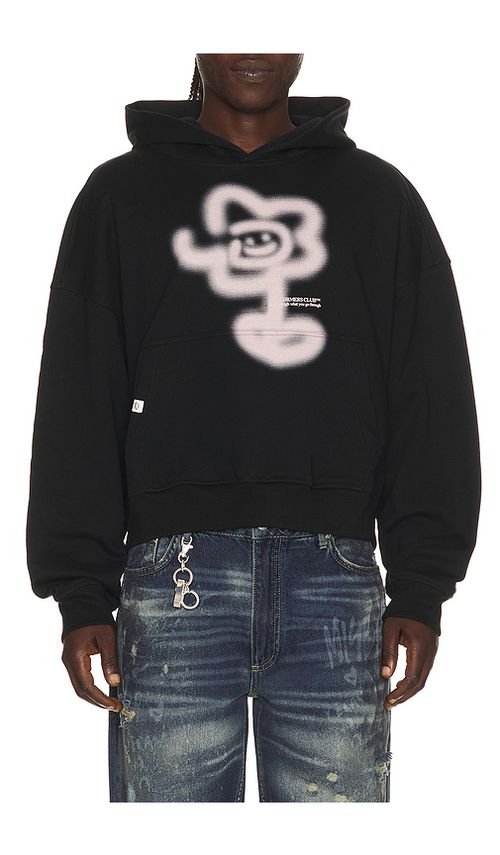 DRMERS CLUB Graffiti Flower Hoodie in Black. XL/1X also in
