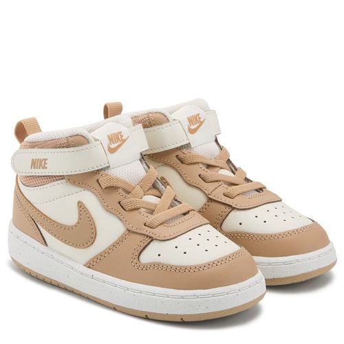 Kids' Court Borough Mid 2 High Top Sneaker Baby/Toddler Shoes (White/Sail Tan)