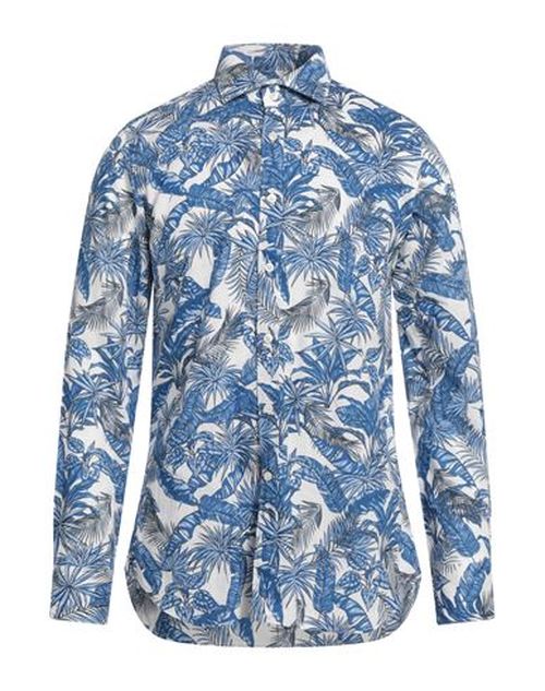 Man Shirt Blue Size 17 ½ Linen, Rayon