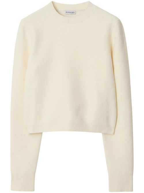 Chenille-texture jumper - White