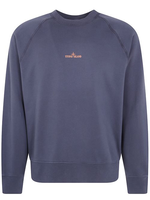Compass Logo-Print Oversized Fleece Sweater