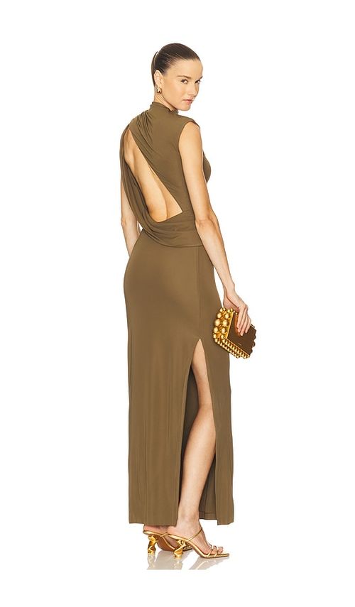 Cult Gaia Izola Dress in Olive