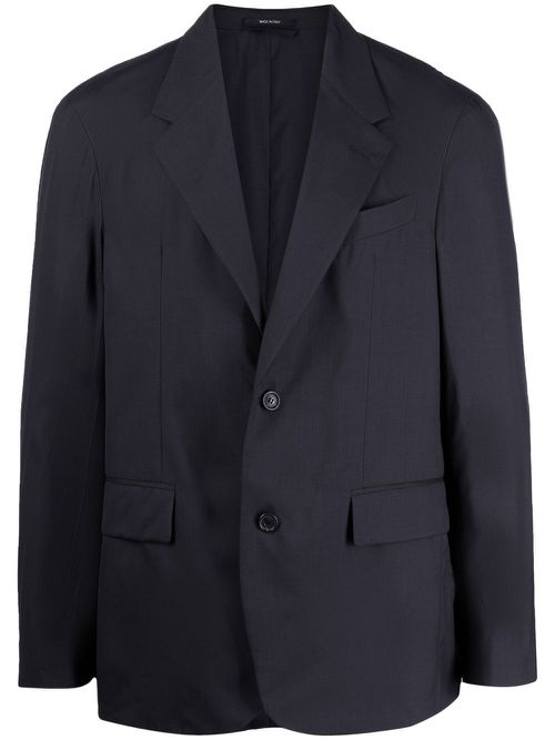 Single-breasted blazer - Blue