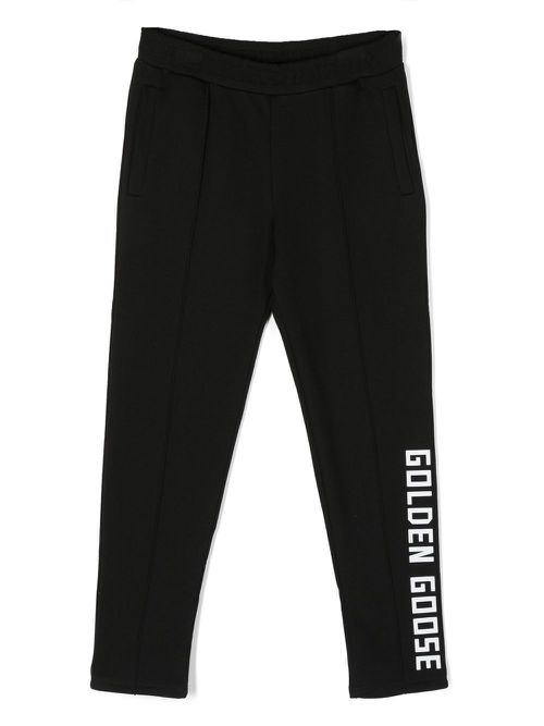 Logo-print track pants - Black