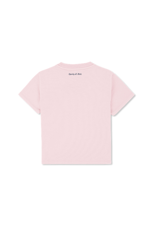 Sporty & Rich Kids T-shirt With Logo, Unisex, Pink