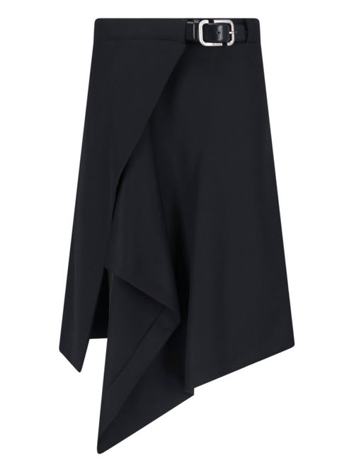 Sleek Draped Mini Skirt