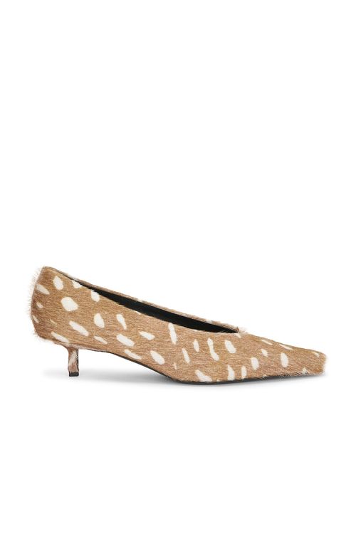 Loulou de Saison Eko Kitten Heel Pump in Deer - Brown. 40 also in