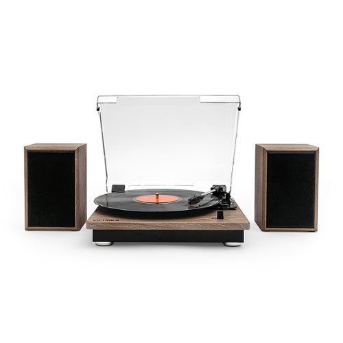 Montauk Bluetooth Turntable System - Farmhouse Walnut
