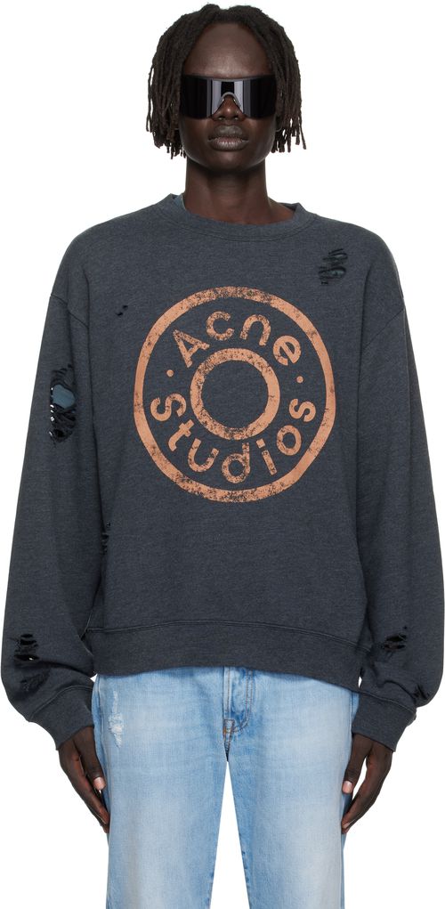 Black Printed Logo Sweatshirt