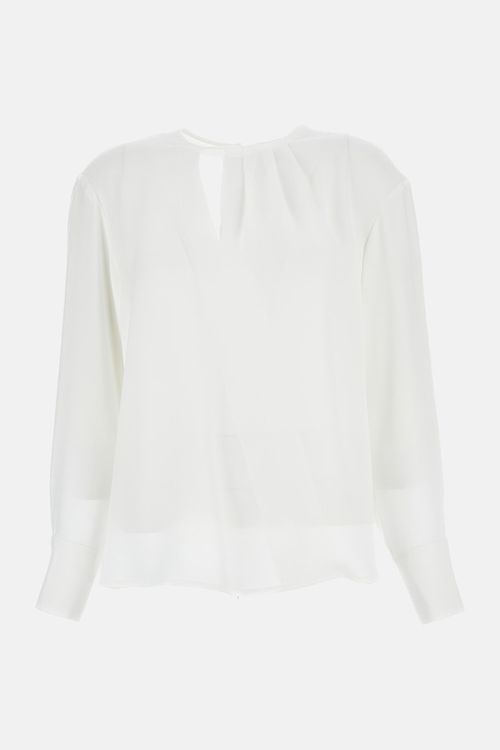 White Crew Neck Top
