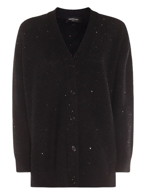 Fabiana Filippi sequin-embellished cardigan - Blue