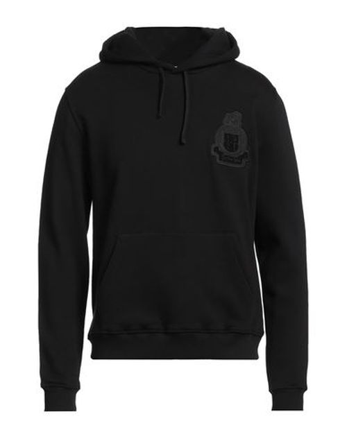 Man Sweatshirt Black Size S Cotton
