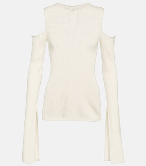 Cutout virgin wool top