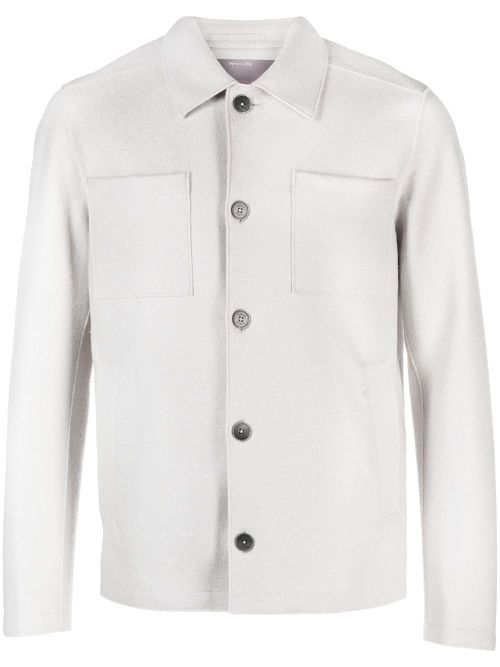 Virgin-wool shirt jacket - Neutrals