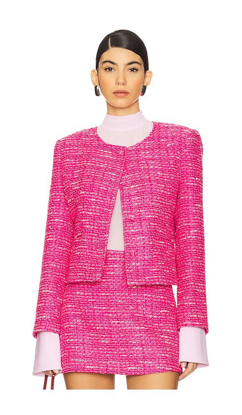 Susanna Chow BLOUSON EN TWEED AMARA en Pink.  XS. Also en