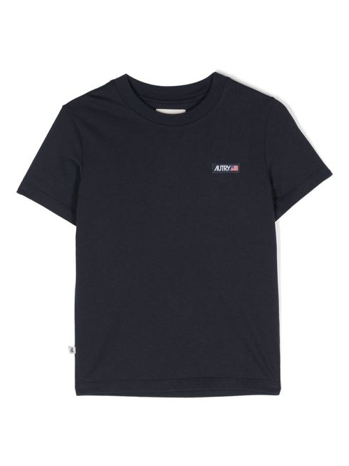 Appliqué-logo T-shirt - Blue