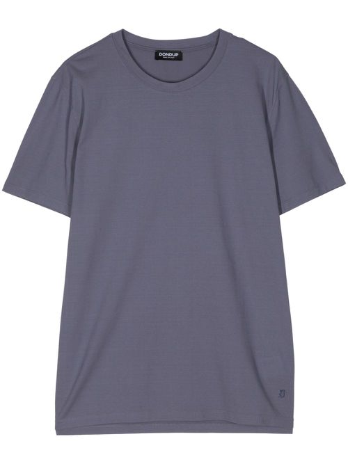 Round-neck cotton T-shirt - Purple