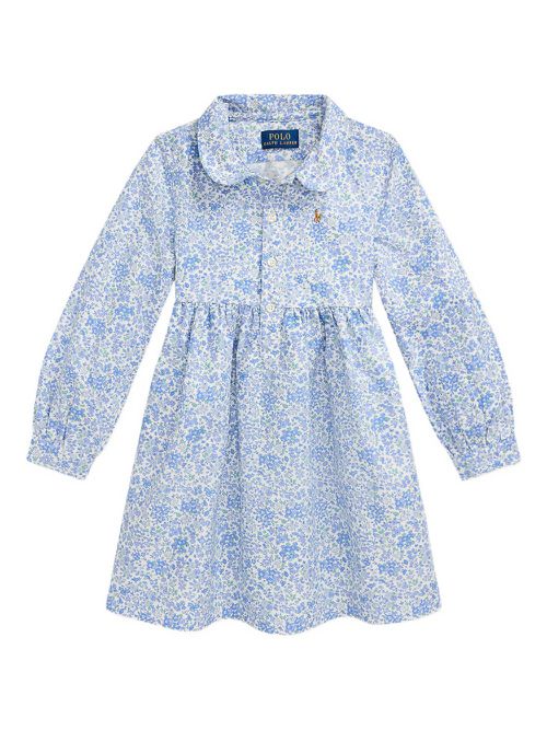 Floral-print shirtdress - Blue