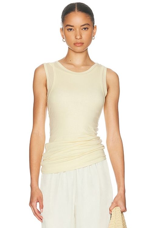 AGOLDE Finch Tank Top in Lemon Drop - Yellow. XS also in S, M
