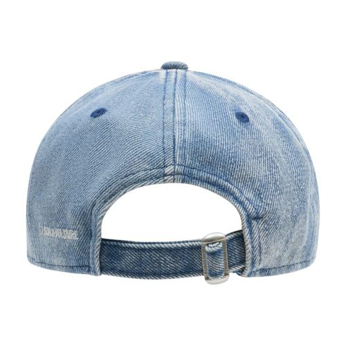 OWHT01159-409 Cotton Denim Baseball Cap — Blue