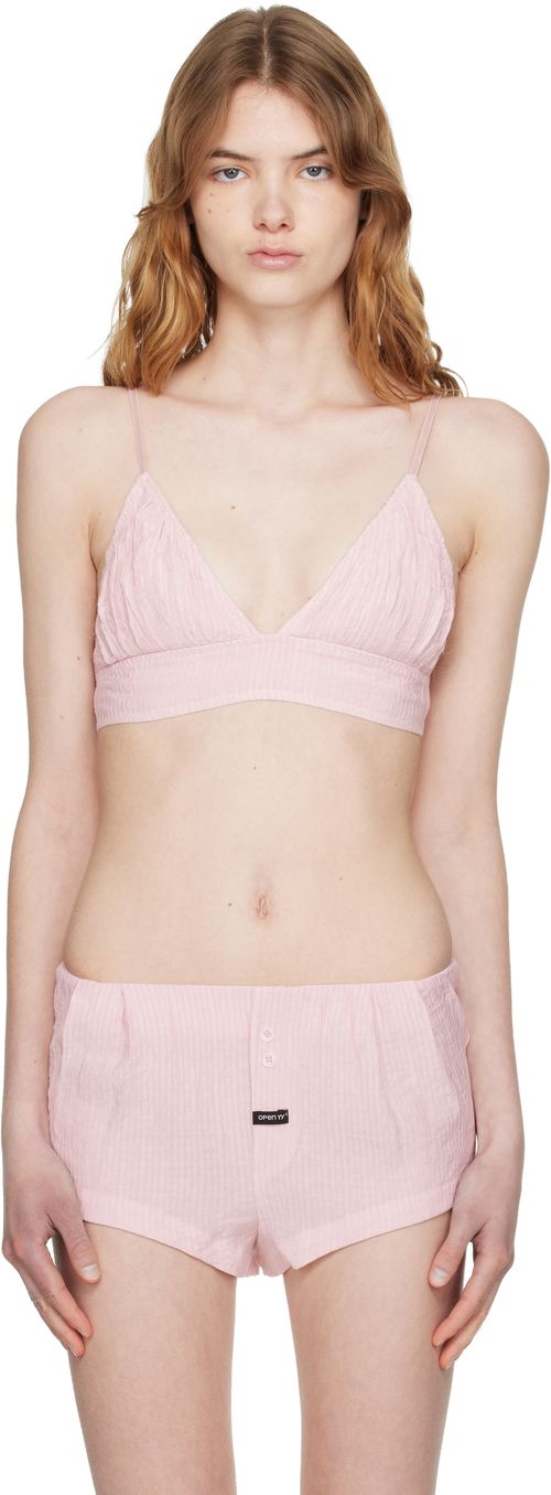 Pink Crinkled Bralette